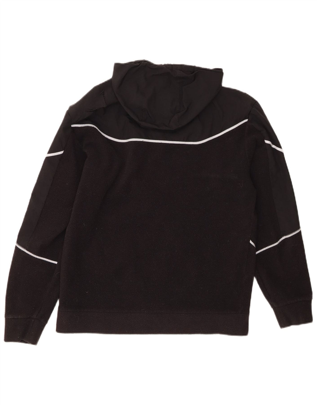 ADIDAS Pull polaire à capuche pour homme Petit Noir Polyester
