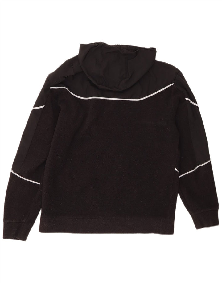 ADIDAS Pull polaire à capuche pour homme Petit Noir Polyester
