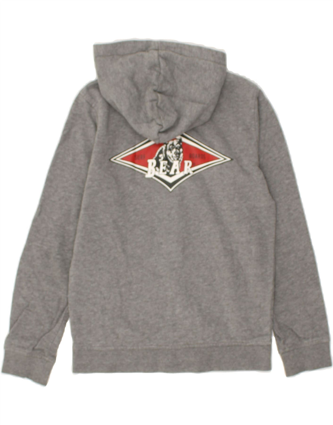BEAR Boys Graphic Zip Hoodie Sweater 9-10 Years Grey Cotton | Vintage Bear | Thrift | Second-Hand Bear | Used Clothing | Messina Hembry 