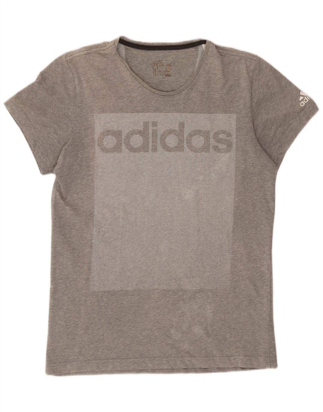 Adidas T-Shirt Graphique Homme Gris Moyen Colourblock