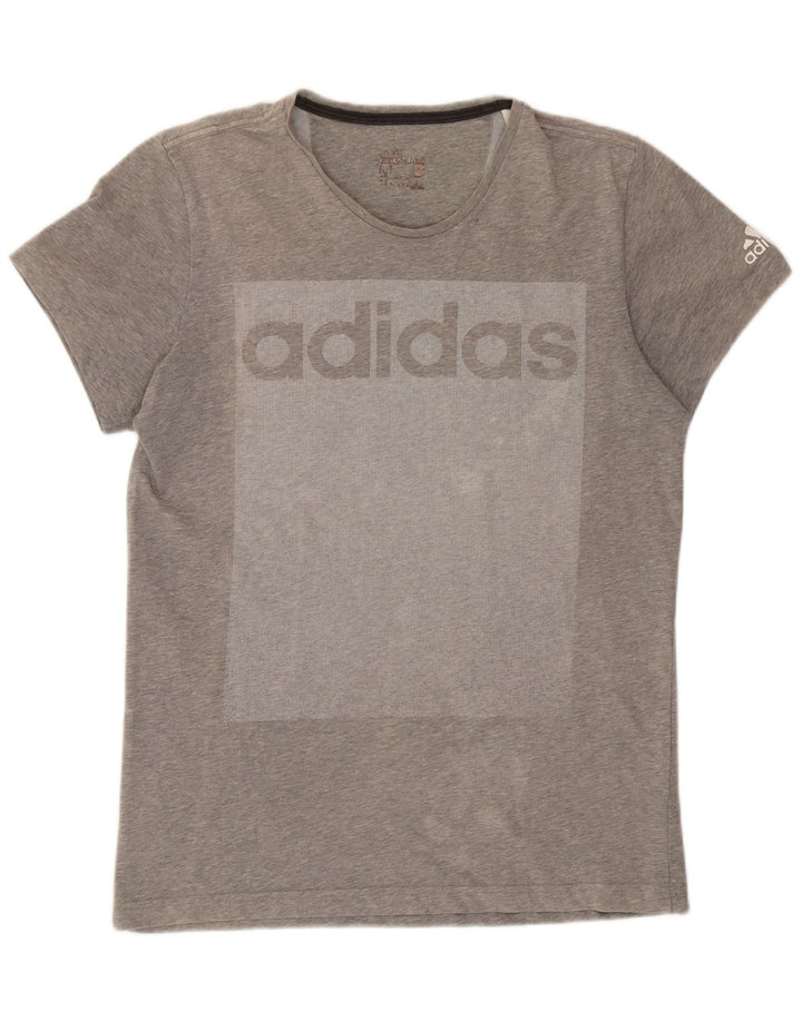 Adidas T-Shirt Graphique Homme Gris Moyen Colourblock
