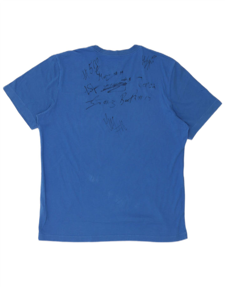 Nike T-Shirt Homme Grand Bleu Coton