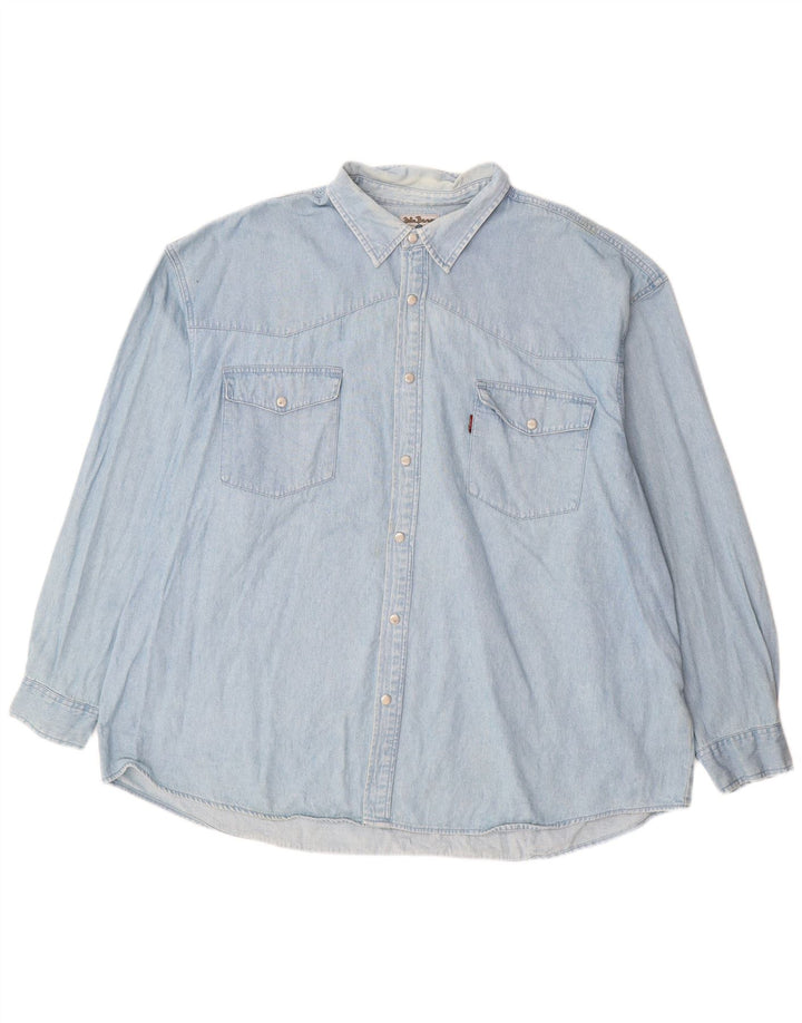 JOHN BANER Chemise en Jean Homme 3XL Bleu Coton