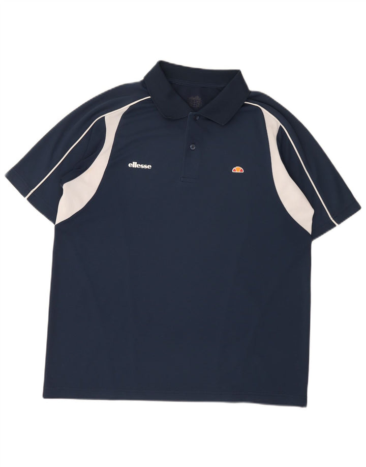 Ellesse Polo Homme Bleu Marine Moyen Colourblock