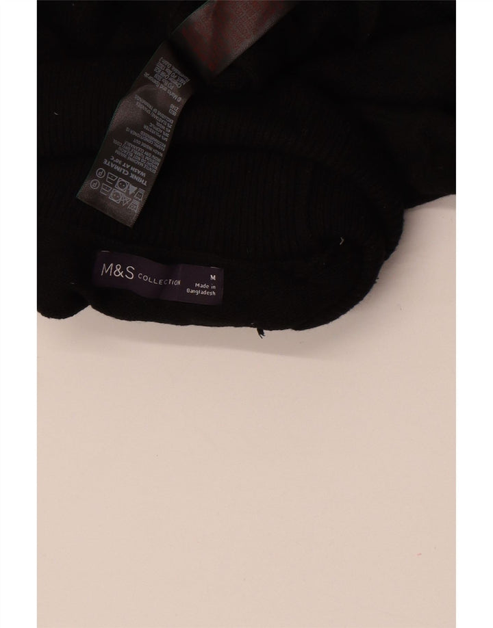 Marks & Spencer Pull col roulé pour femme UK 14 Noir moyen