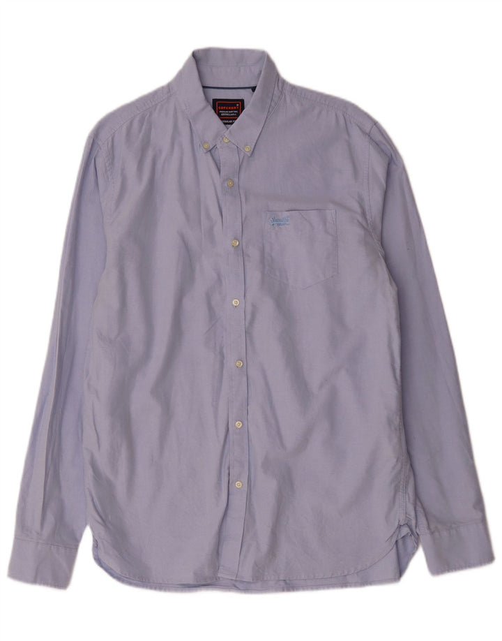 Superdry Chemise Homme XL Bleu Coton