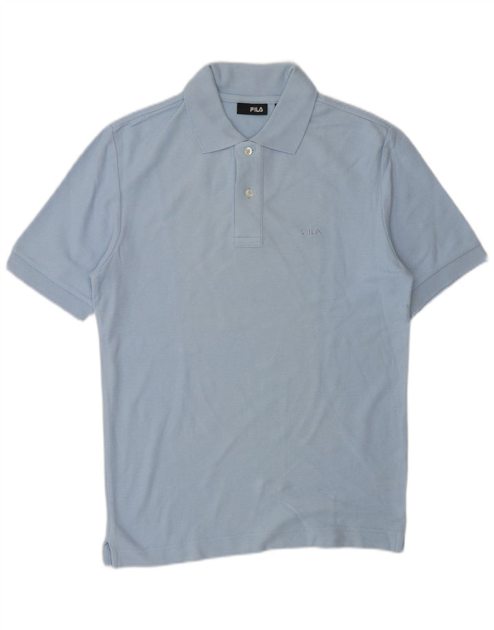 FILA Polo Homme Petit Bleu Coton