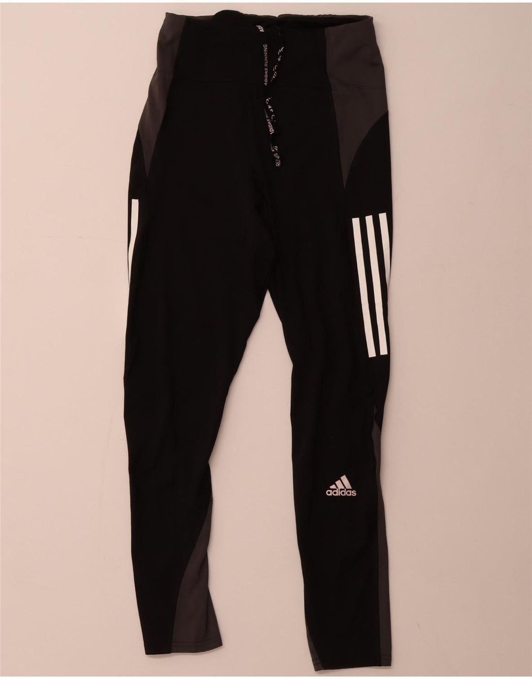 ADIDAS Leggings Aeroready pour femme UK 8/10 Small Noir Colourblock