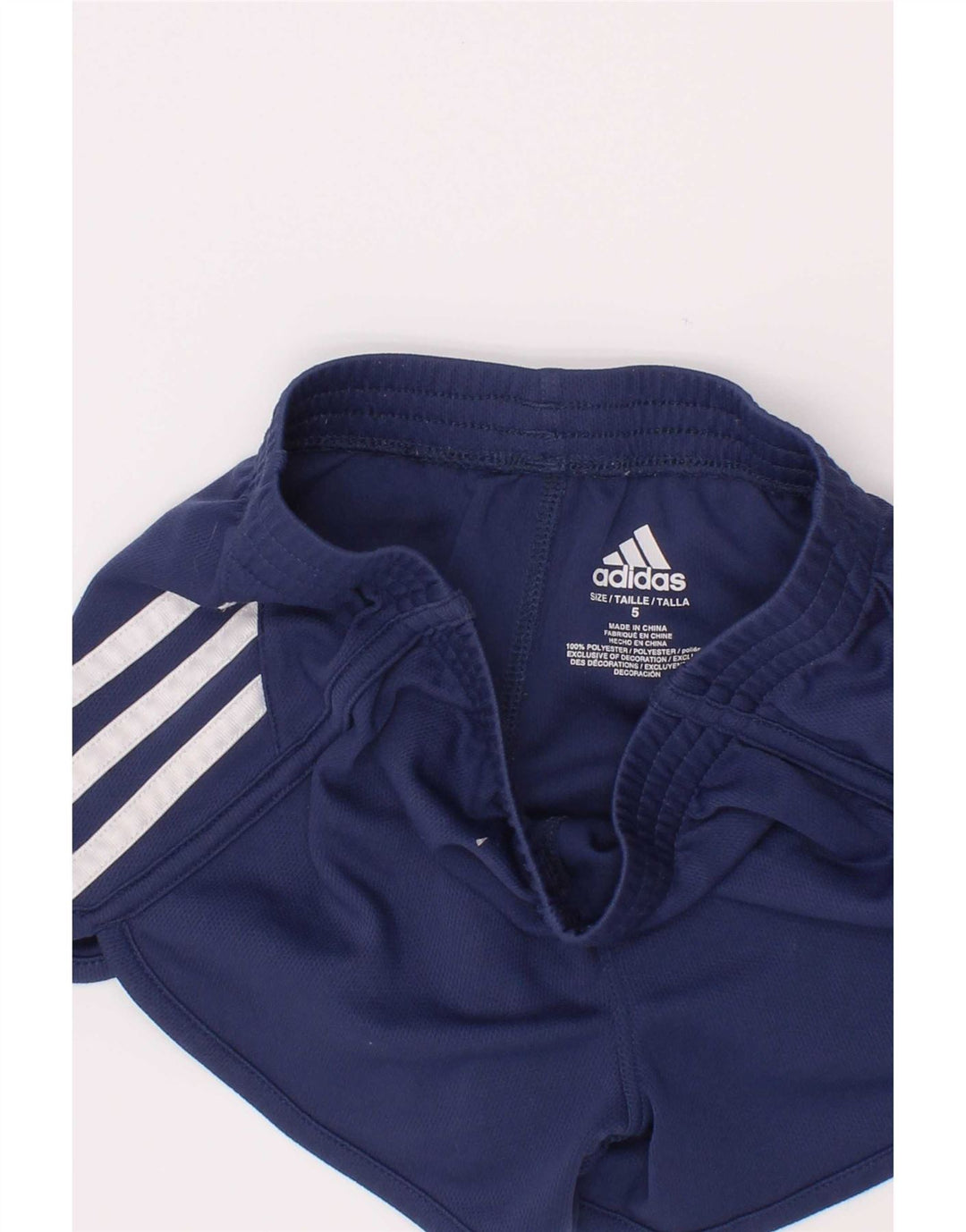 Short de sport Adidas Fille 4-5 ans Bleu Marine Polyester