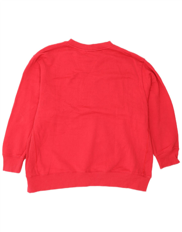 Zara Harvard Sweat-shirt surdimensionné pour femme UK 16 Grand coton rouge