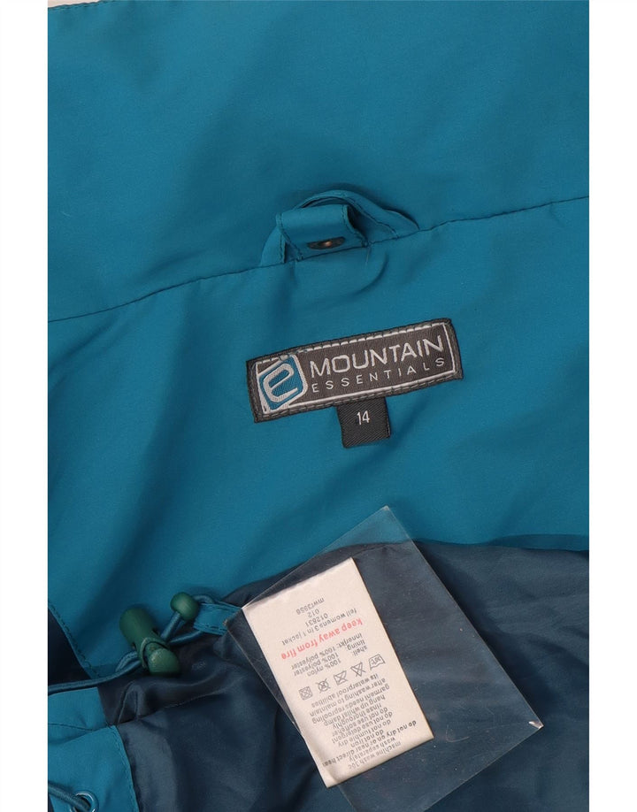 Mountain Essentials Veste de pluie pour femme UK 14 Large Bleu Nylon