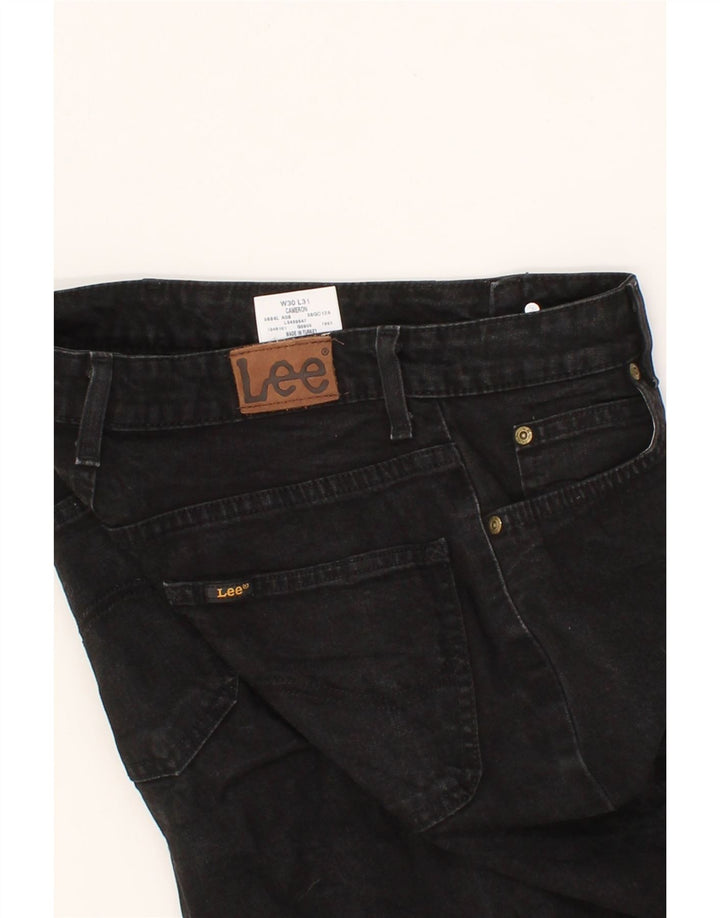 LEE Womens Cameron Straight Jeans W30 L28 Black Cotton Vintage Lee and Second-Hand Lee from Messina Hembry 