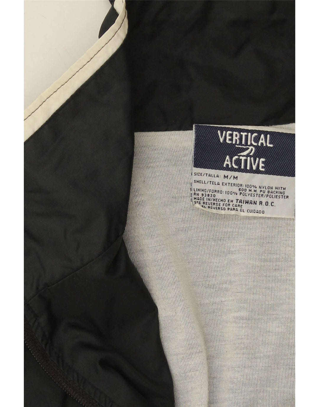 VERTICAL Veste de survêtement pour homme en nylon color block noir moyen