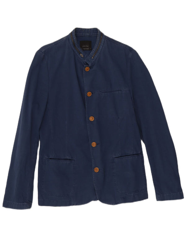 Zara Veste blazer à 5 boutons pour homme UK 38 Bleu marine moyen