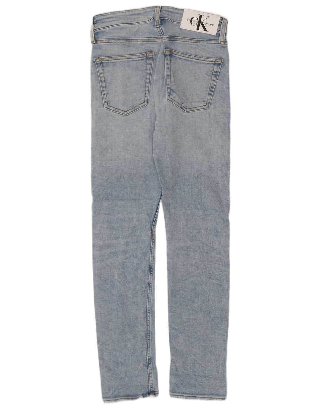 CALVIN KLEIN Jean Slim Homme W28 L32 Bleu Coton