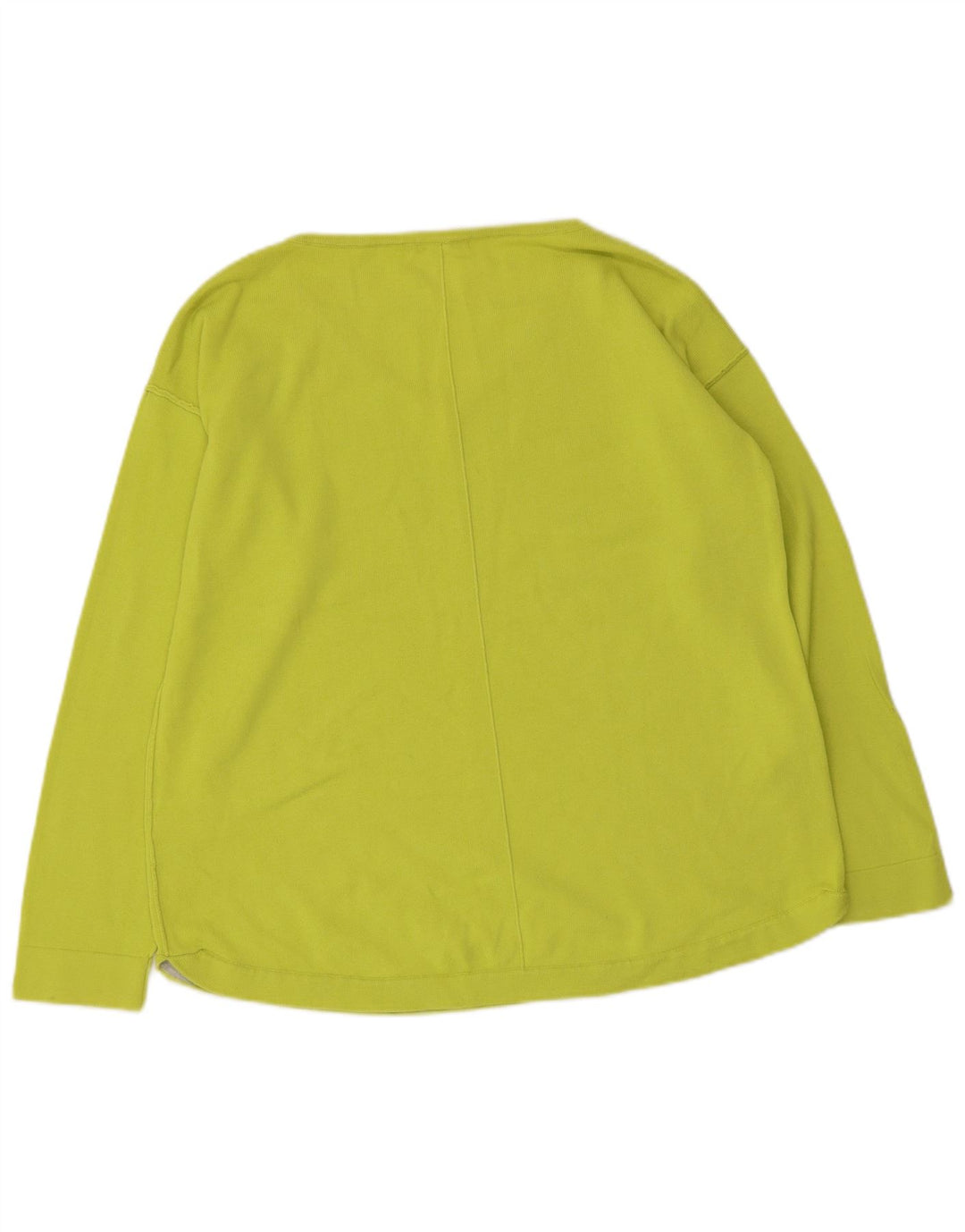 WHITE STUFF Pull col V pour femme UK 14 Large Vert Coton