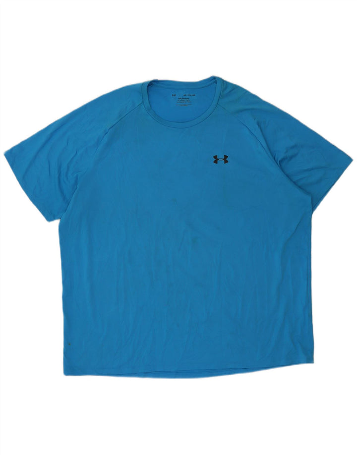 Under Armour T-Shirt Homme Top 3XL Bleu Polyester