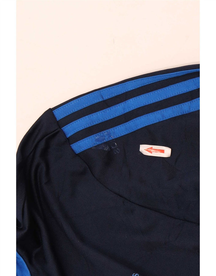 Adidas Veste de survêtement pour homme UK 38/40 Bleu marine moyen Polyester