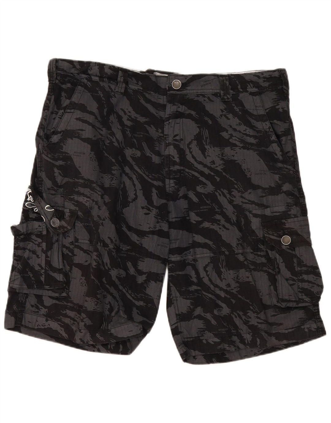 Billabong Short Cargo Graphique W40 XL Homme Gris Camouflage