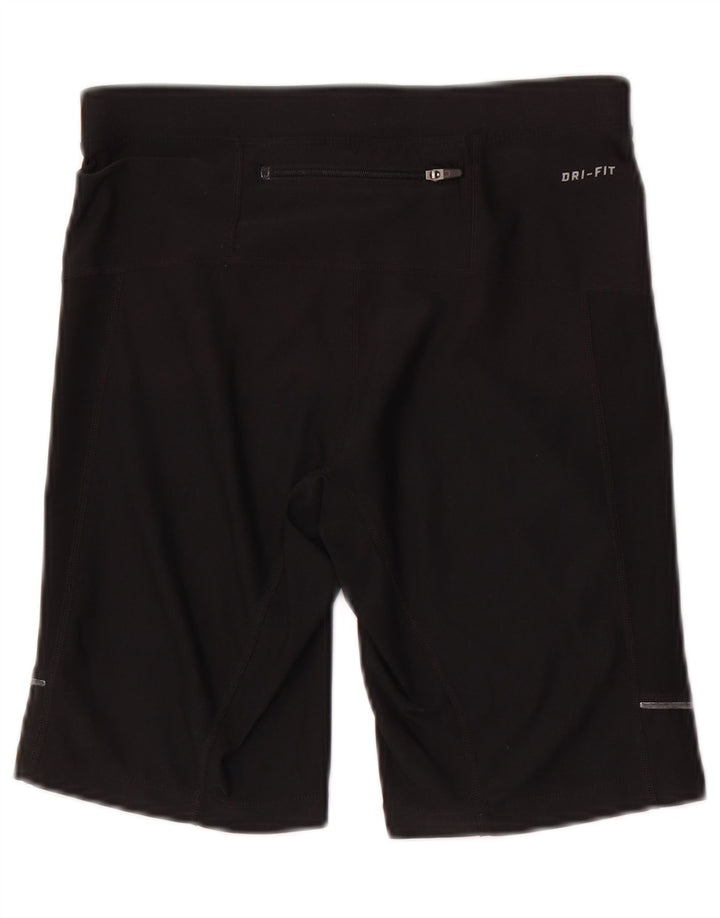 Nike Short de sport Dri Fit pour femme UK 8 Small Noir Polyester