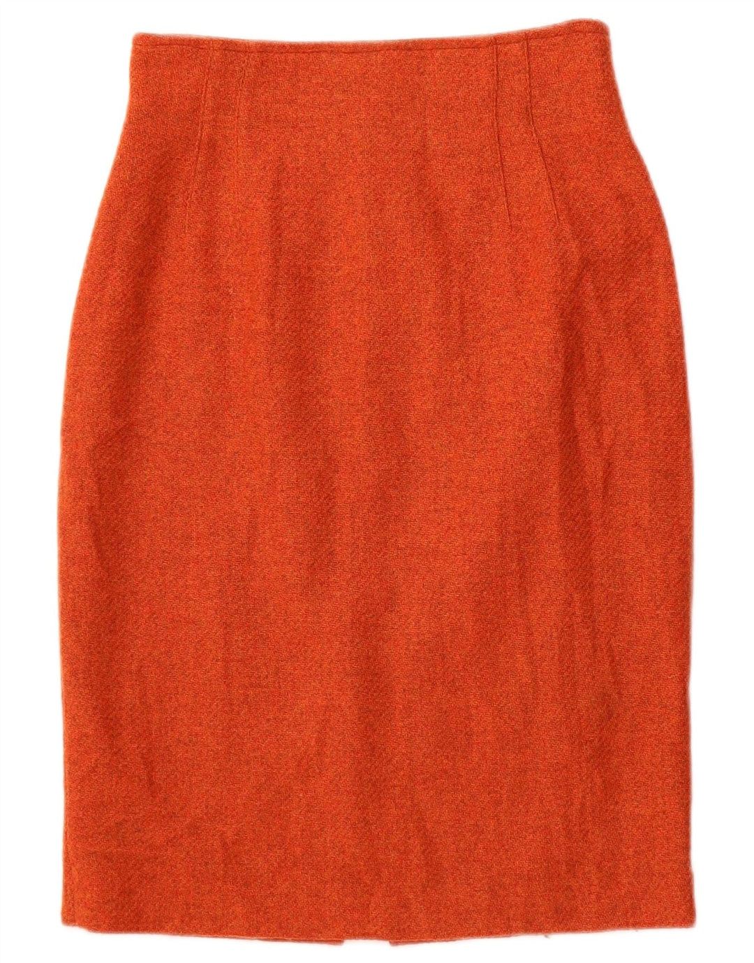 Mazzonetto Jupe Crayon Taille Haute Femme IT 42 Medium W24 Laine Orange