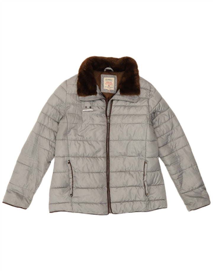 Peckott Veste matelassée Heritage Femme IT 42 Gris Moyen Polyester