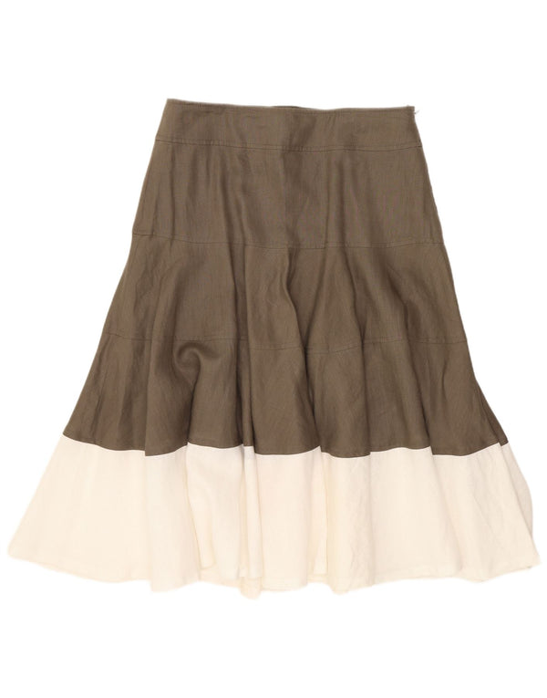 Fenn Wright Manson Jupe évasée pour femme UK 10 Small W28 Marron Colourblock
