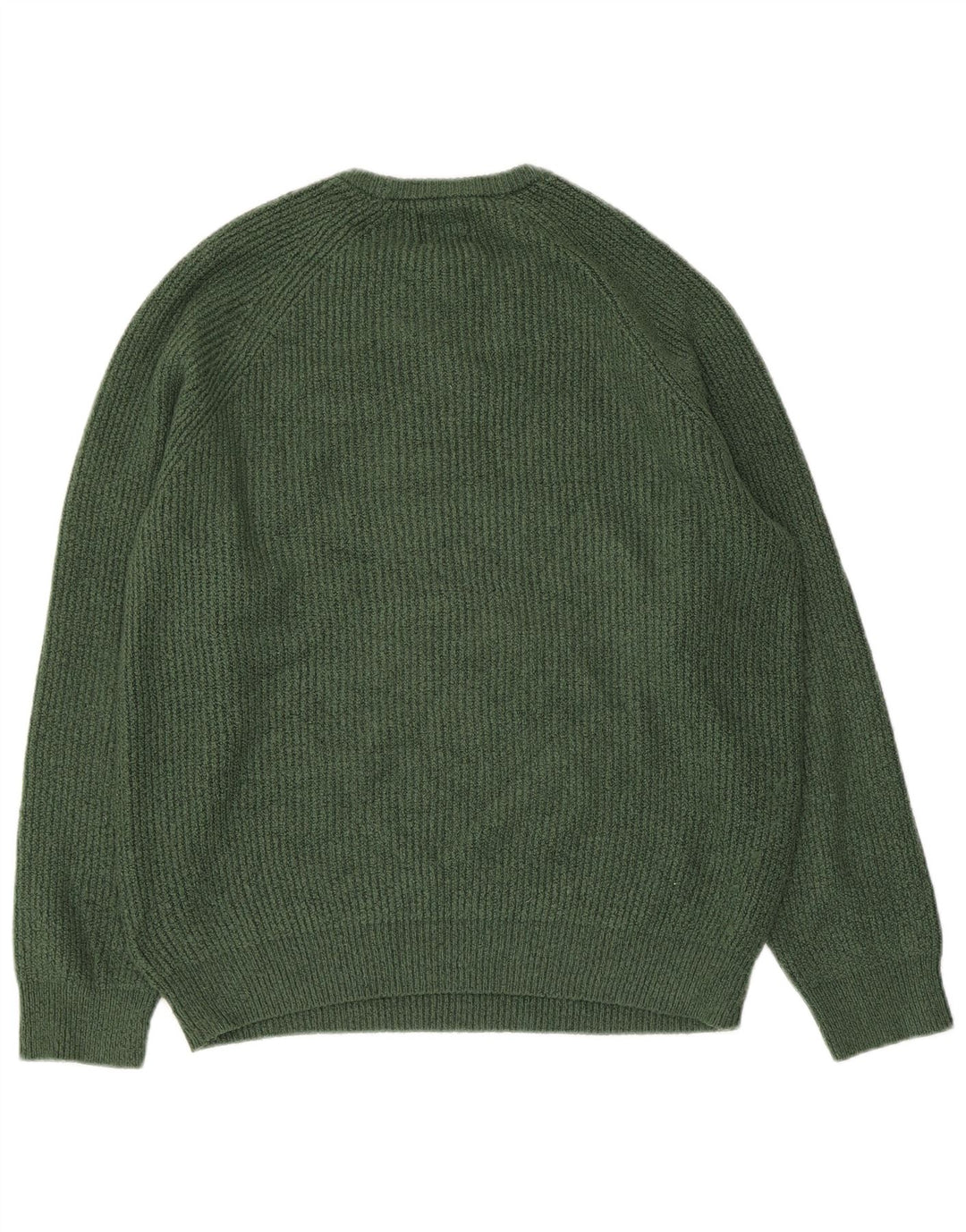 Marks & Spencer Pull ras du cou pour homme, grand, vert, polyamide