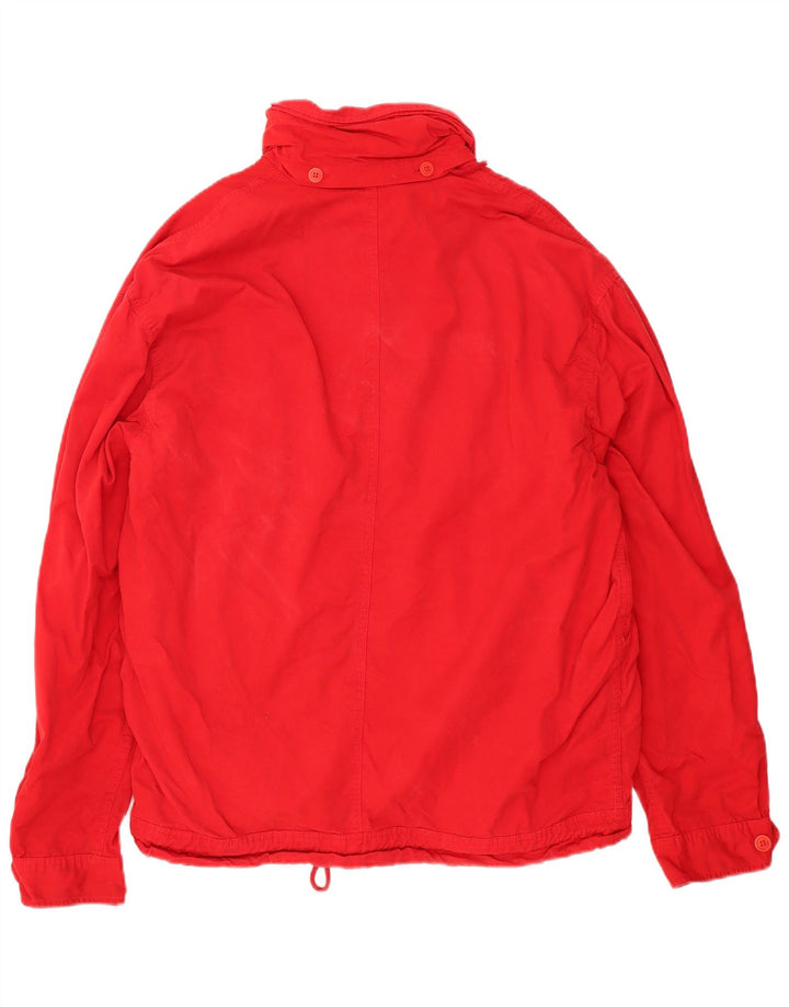 veste utilitaire à capuche vintage pour hommes UK 42 XL Rouge