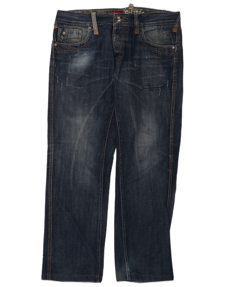 Datch Jean droit vieilli homme W36 L30 bleu marine coton
