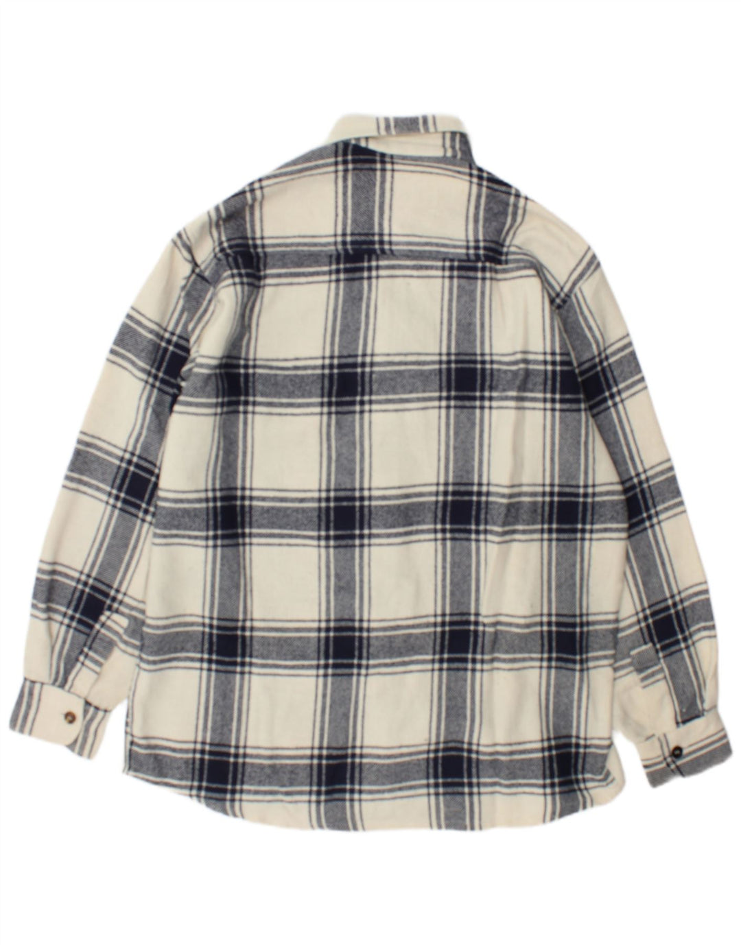 Junior.D Chemise en flanelle pour homme XL à carreaux blanc cassé