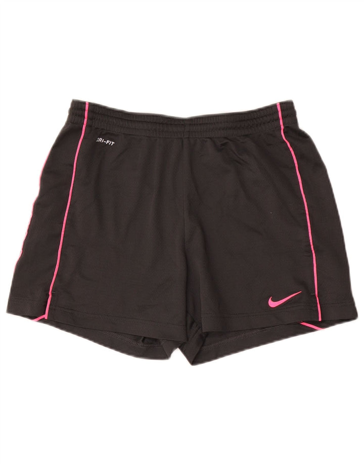 Nike Short de sport Dri Fit pour femme UK 10 Petit Gris Polyester