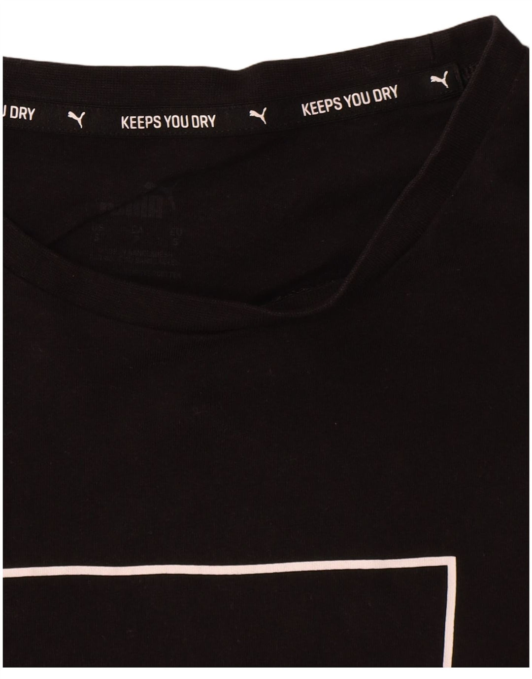 Puma T-shirt graphique pour homme, petit, noir, coton