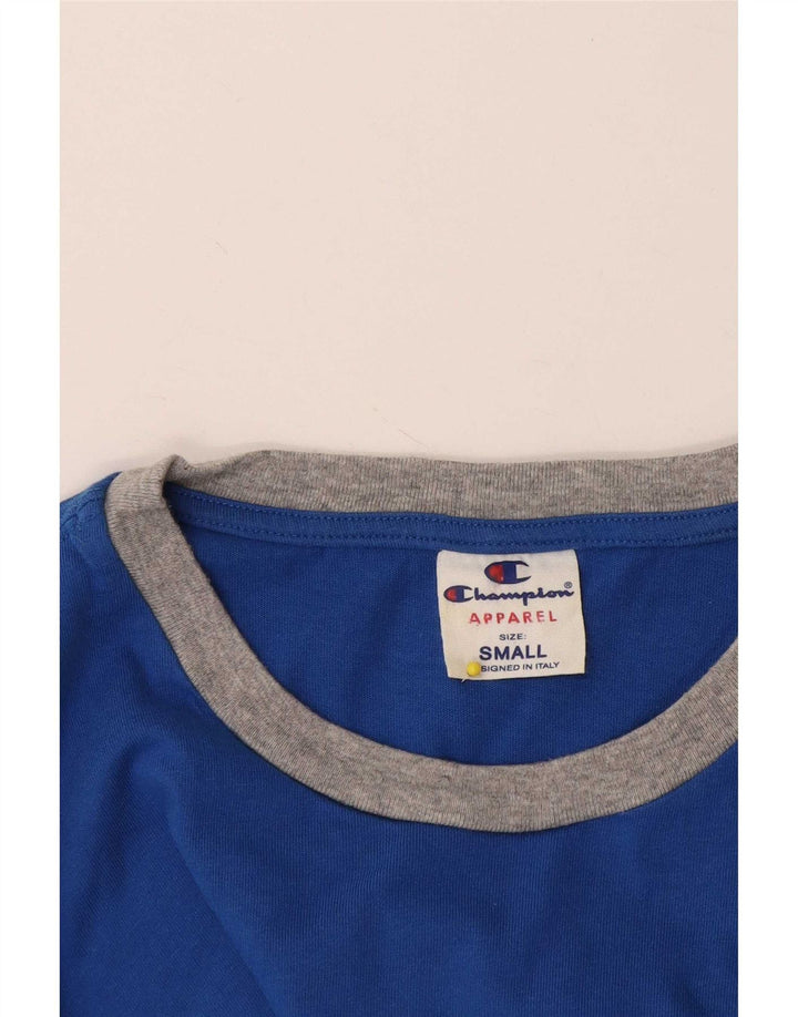 Champion T-Shirt Graphique Homme Petit Bleu Colorblock