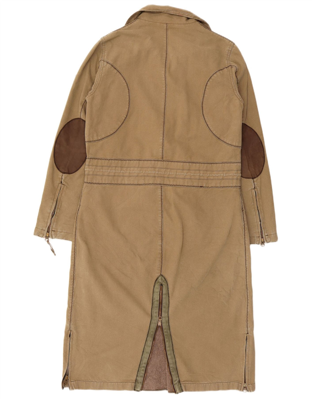 Karen Millen Pardessus pour femme US 6 en coton beige moyen