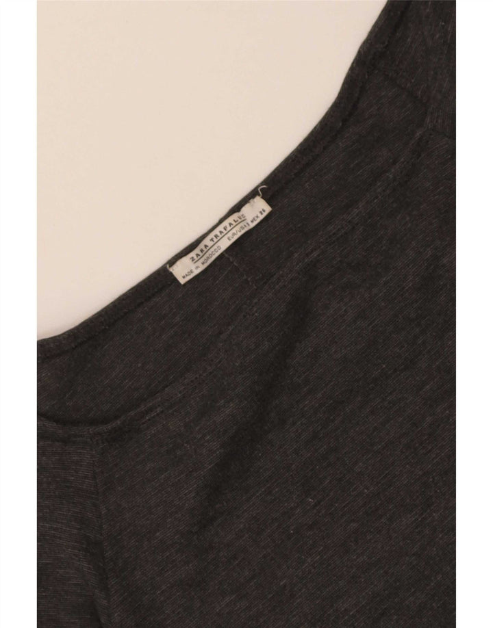 Zara Body Lash à manches 3/4 pour femme UK 8 Small Gris