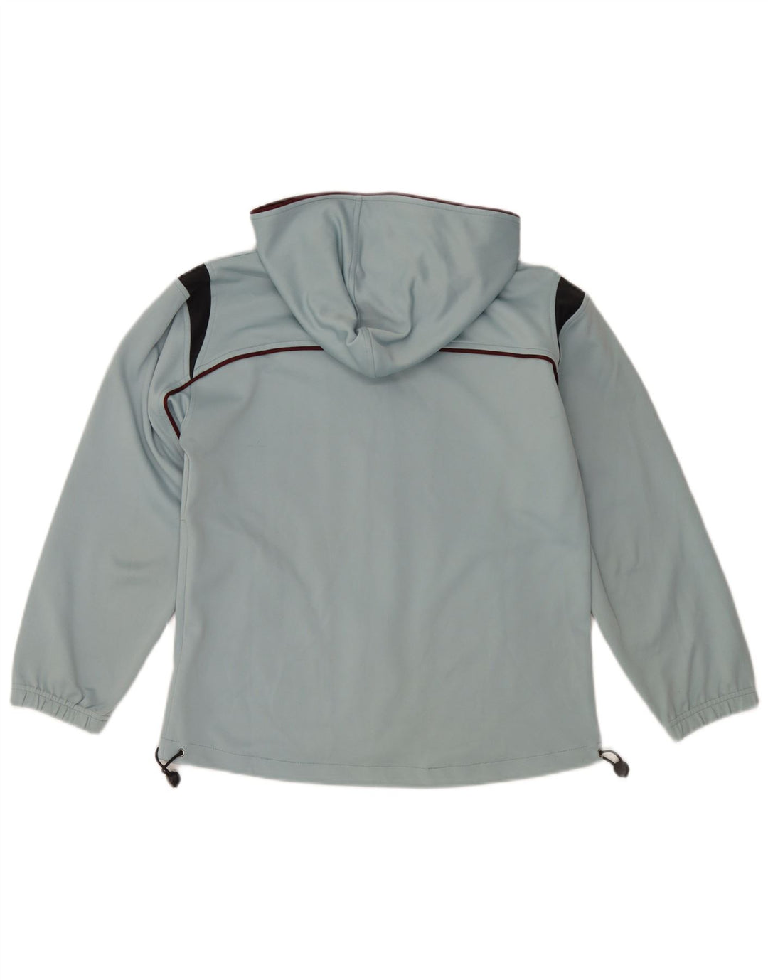 Asics Veste de survêtement à capuche pour homme Small Bleu Colorblock Polyester