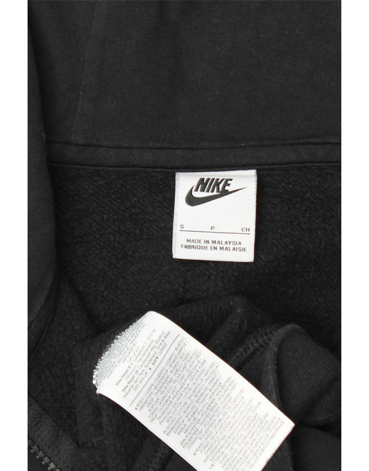 NIKE Pull à capuche zippé pour homme Petit coton noir
