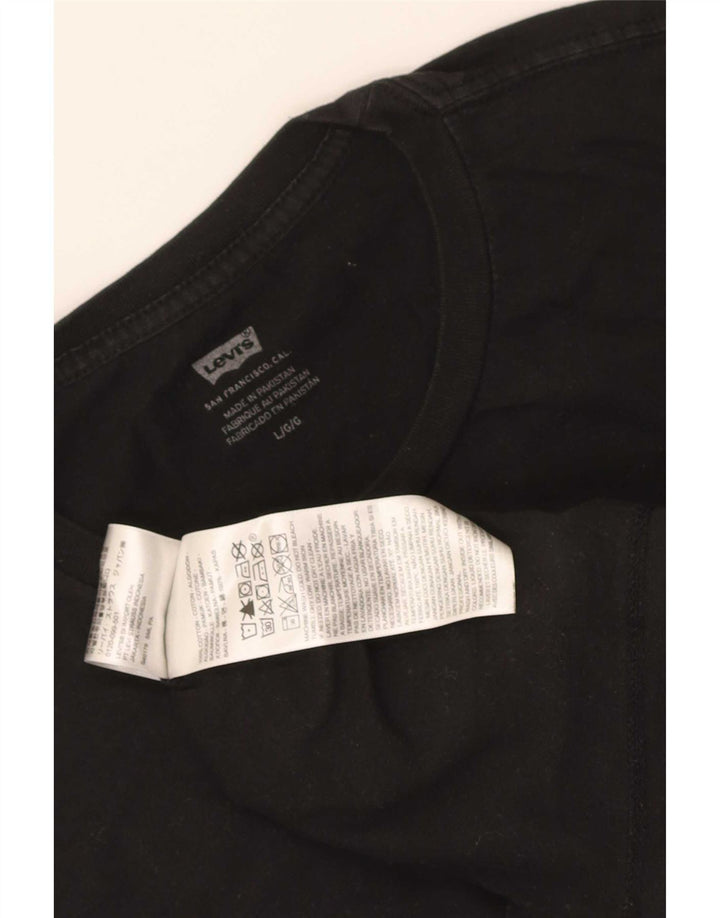 Levi's T-Shirt Homme Noir Large Coton