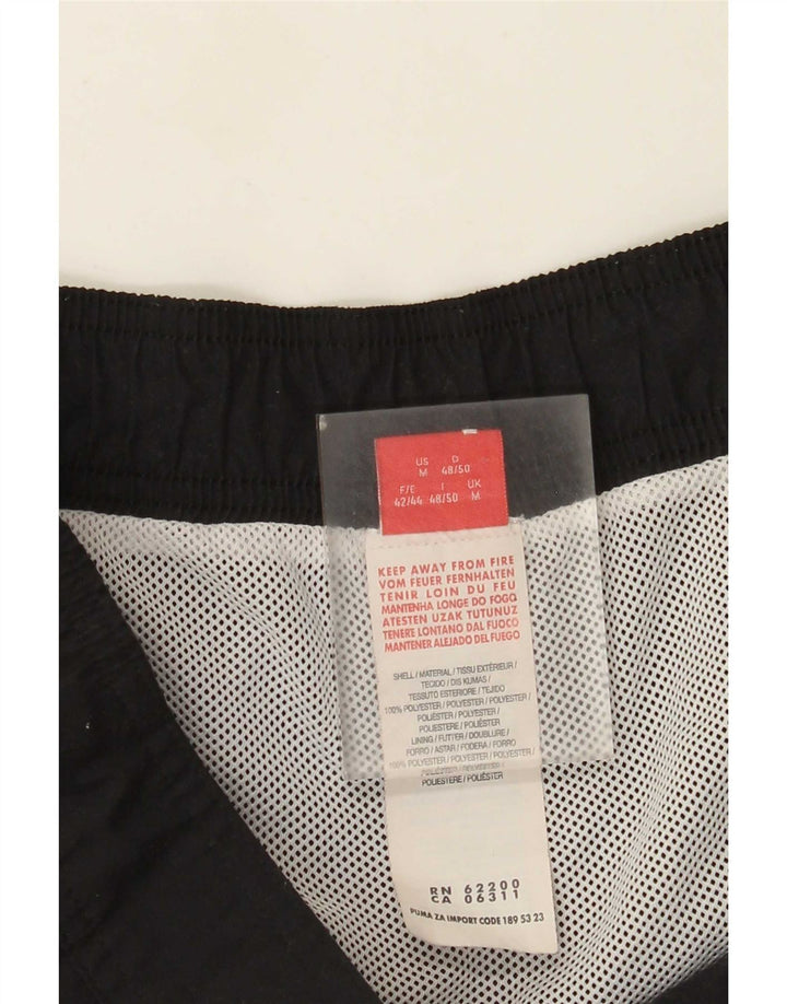 Puma Short de Bain Graphic Homme Noir Moyen Polyester Colorblock