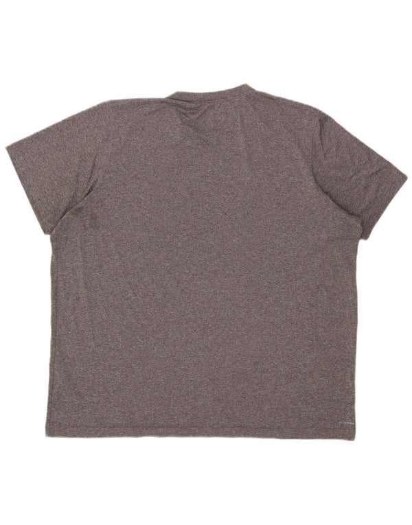 Reebok Mens T-Shirt Top 2XL Grey Flecked Polyester
