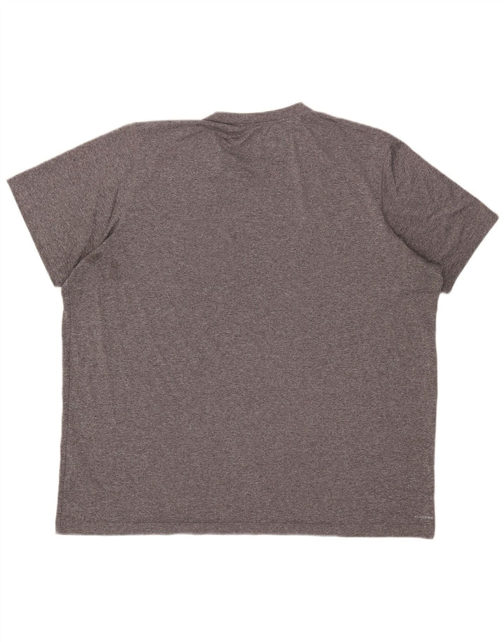 Reebok T-Shirt Homme Top 2XL Gris Moucheté Polyester