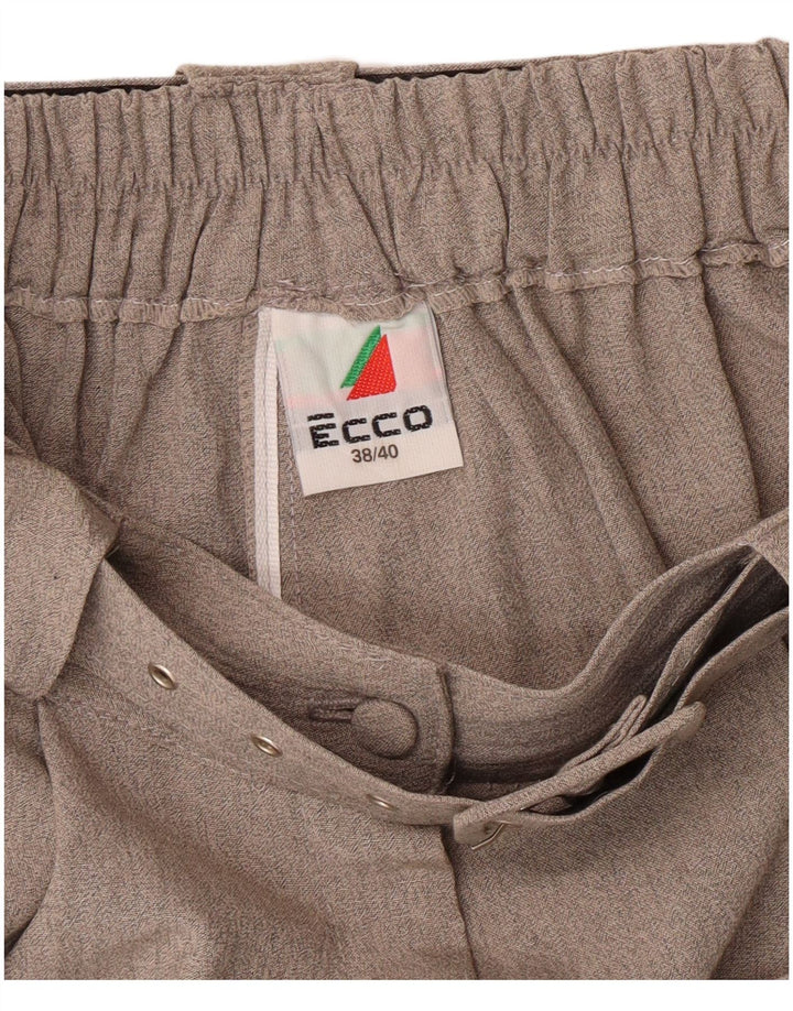 Ecco Short décontracté taille haute pour femme EU 38/40 Medium W26 Gris Classique