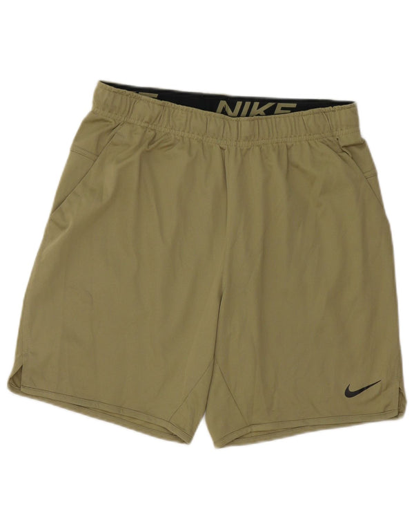 Short de sport Nike Dri Fit pour hommes, petit, vert, polyester