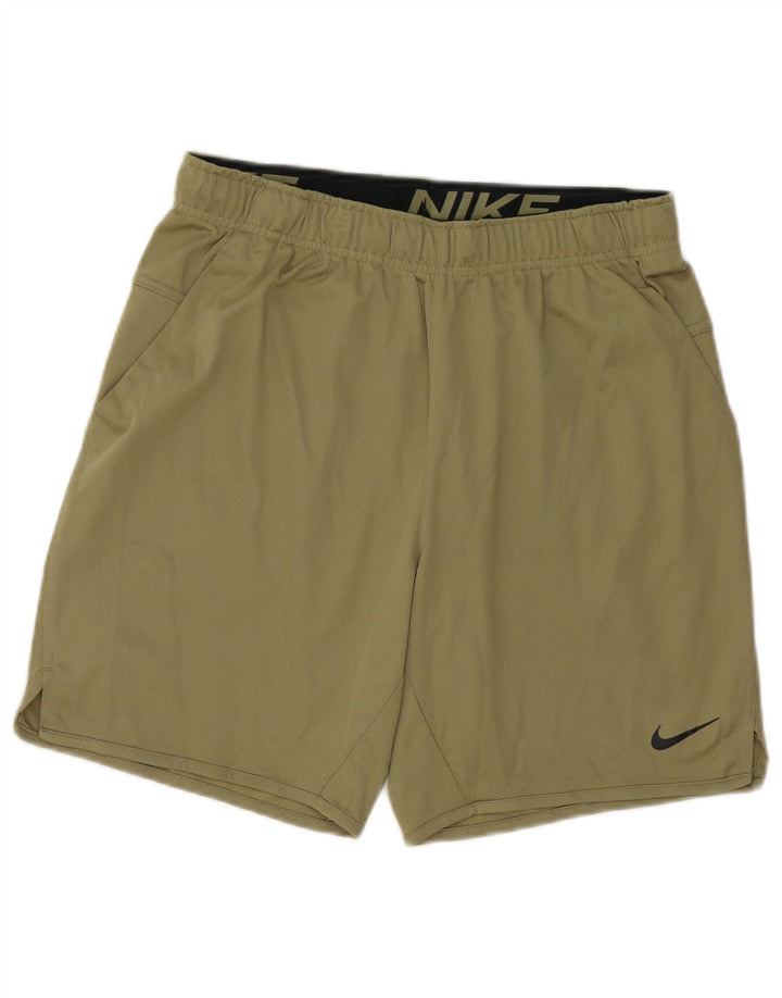 Short de sport Nike Dri Fit pour hommes, petit, vert, polyester