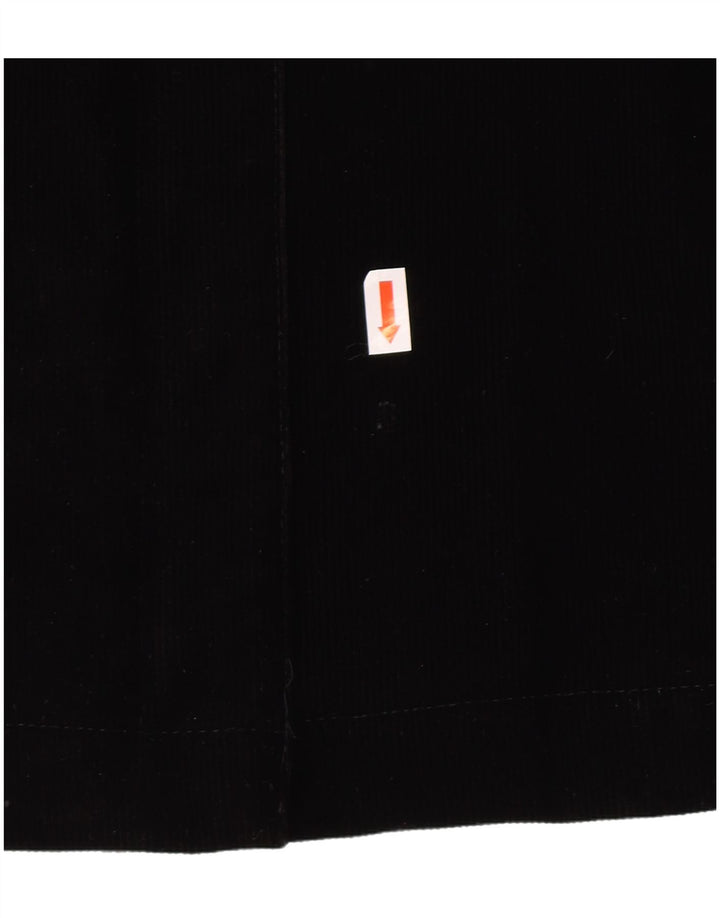 Benetton Veste En Velours Côtelé IT 42 Acrylique Noir Moyen Femme