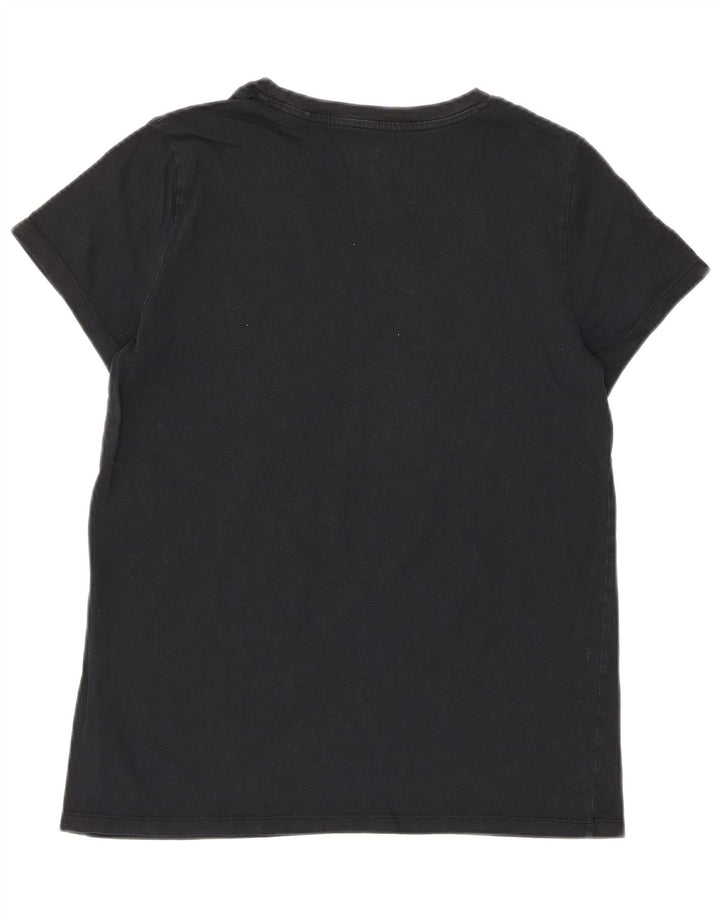 LEVI'S T-shirt graphique pour femme UK 10 Small Noir