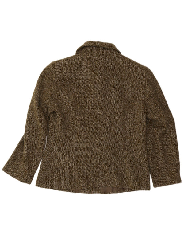 Luisa Spagnoli Veste Blazer Femme IT 48 XL Kaki Moucheté