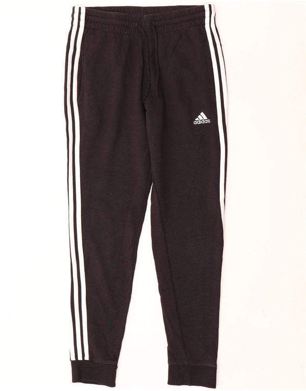 Adidas Pantalon de survêtement pour femme Joggers UK 8/10 Petit coton noir