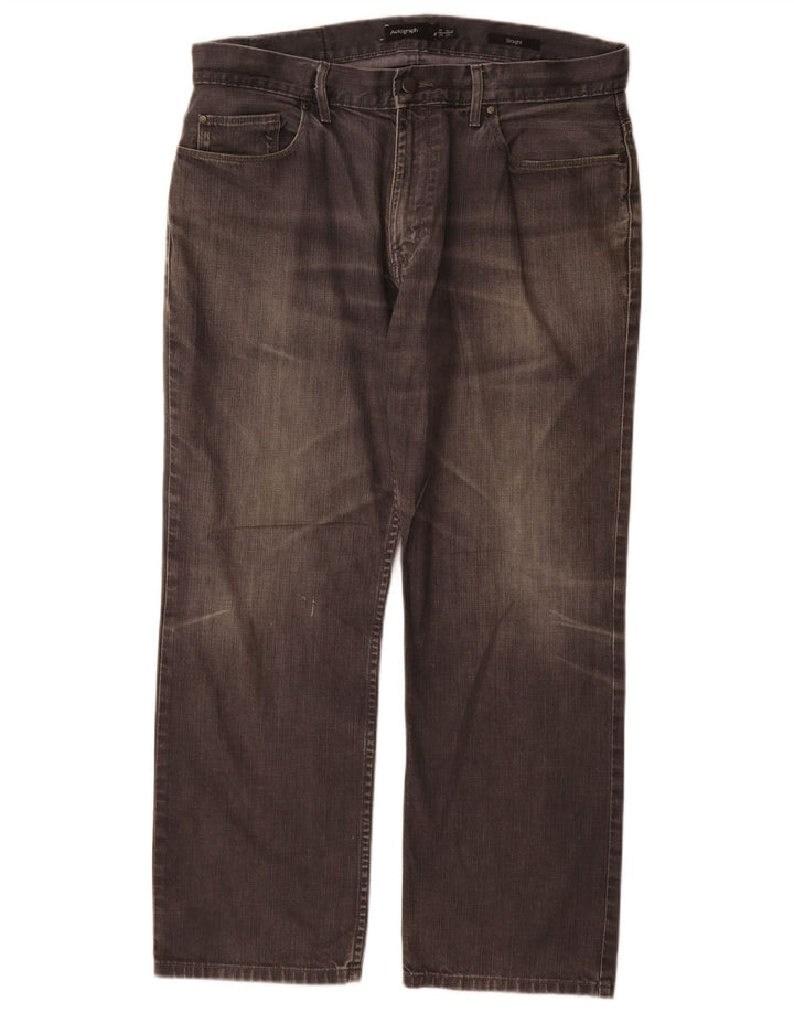 Marks & Spencer Jean droit Autograph homme W36 L29 gris coton